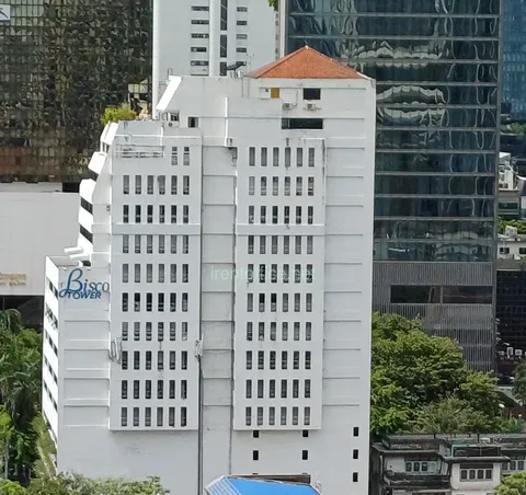 อาคารบิสโก้ ทาวเวอร์ BISCO TOWER ออฟฟิศให้เช่าถนนทรัพย์ ทำเลธุรกิจใกล้สีลมและ MRT สามย่าน เดินทางสะดวก